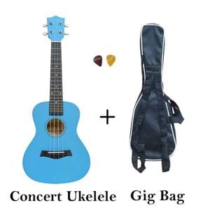 Belear FT-UK-23 Spruce Blue Concert Ukulele With Bag